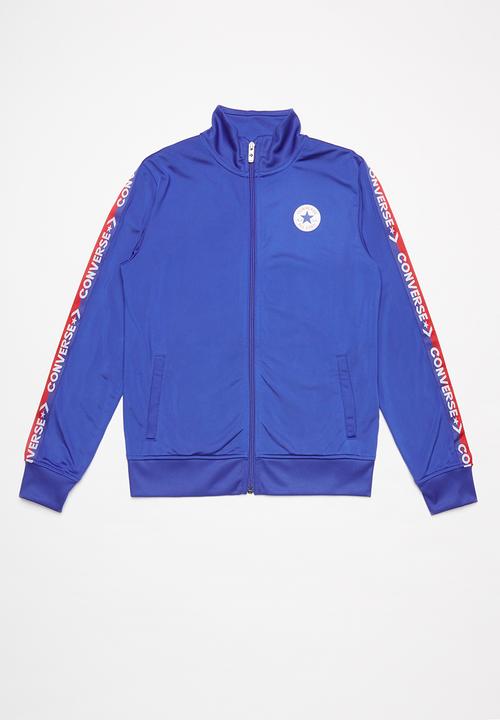 blue converse jacket