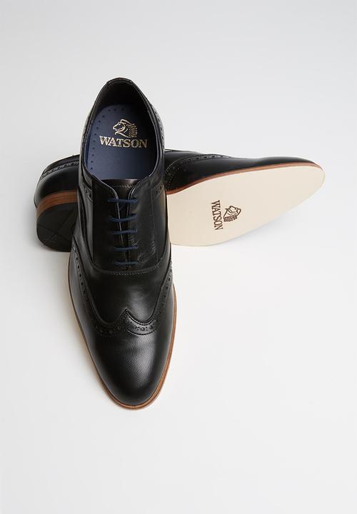 Watson - Leonard leather brogue - black