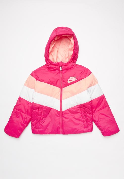 nike pink puffer jacket