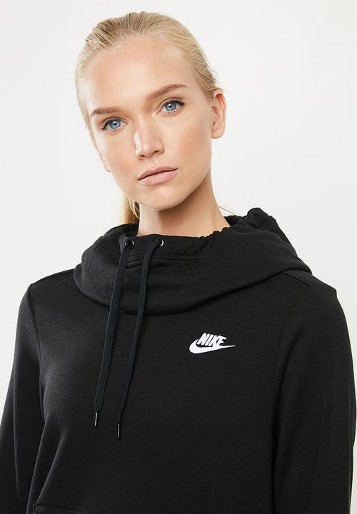 Nike - Nike funnel neck hoodie - black