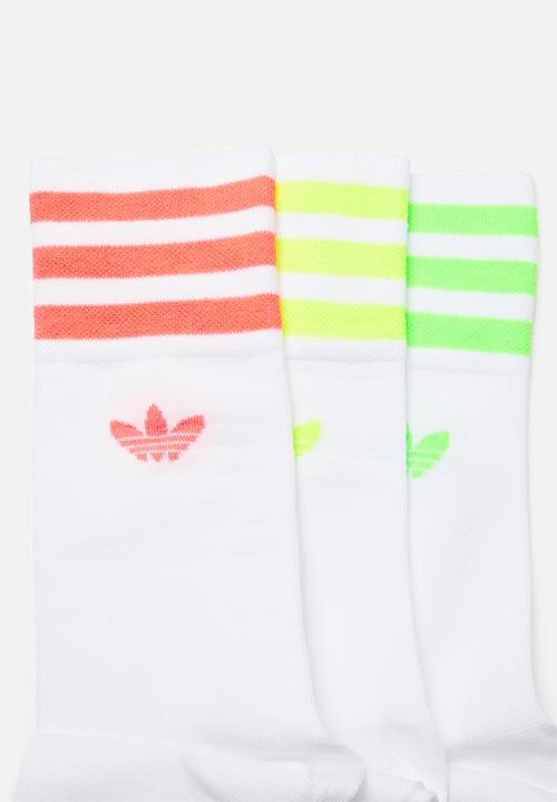 adidas Originals - Solid crew 3 pack socks - multi