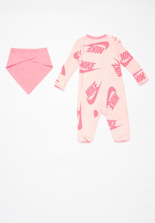 Nike - Nkn nsw footed coverall bib - echo pink
