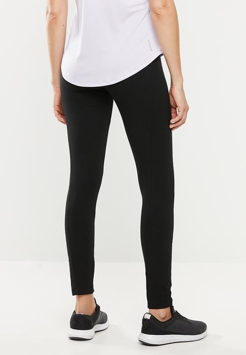 adidas Performance - Stacked tights - black & white