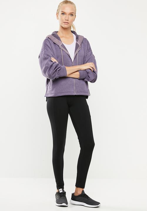 adidas Performance - Stacked tights - black & white