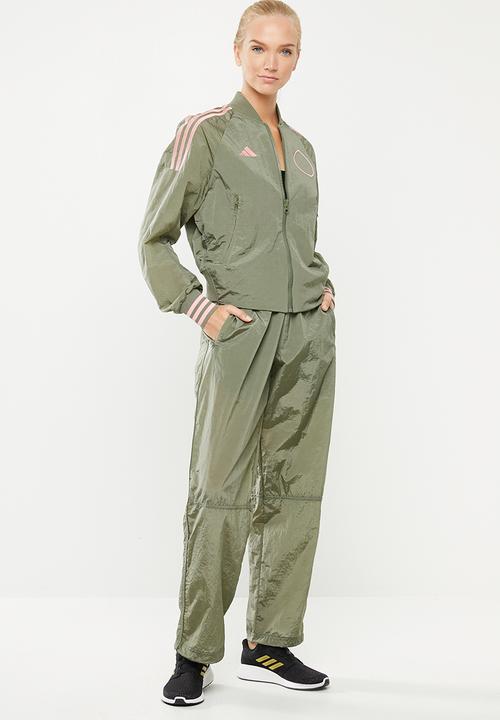 adidas Performance - Woven pants - green