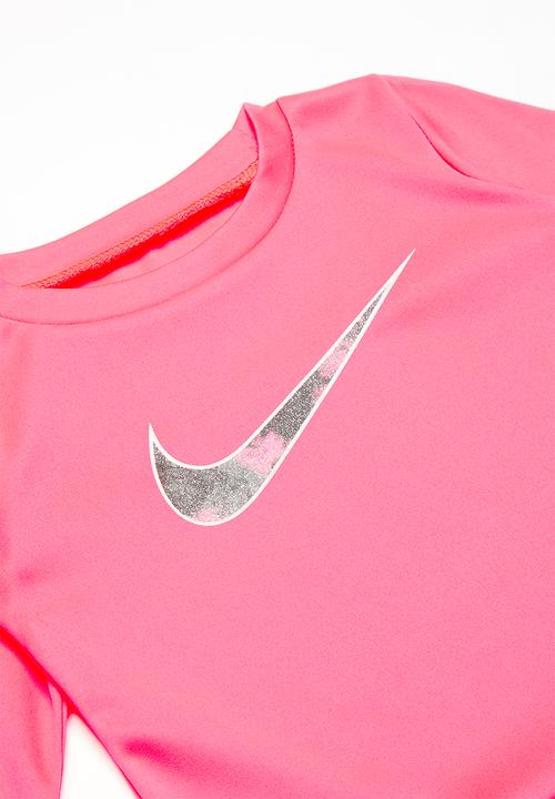 Nike - Nkg peplum tunic legging set - black & pink