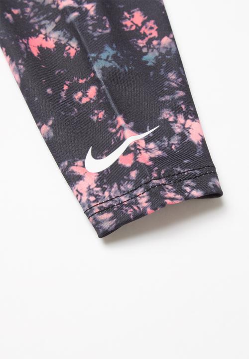 Nike - Nkg peplum tunic legging set - black & pink