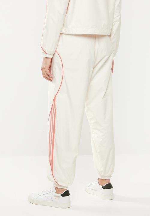 adidas Originals - Fakten track pants - white & orange