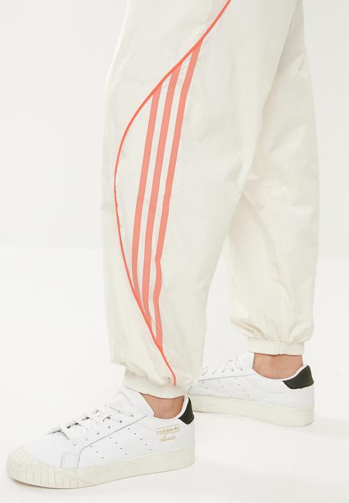 adidas Originals - Fakten track pants - white & orange