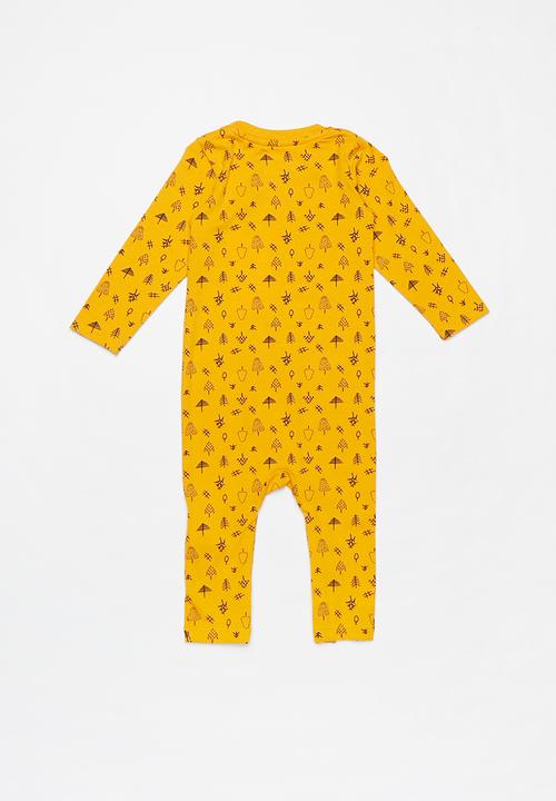 Name It - Navid long sleeve bodysuit box - orange & black 