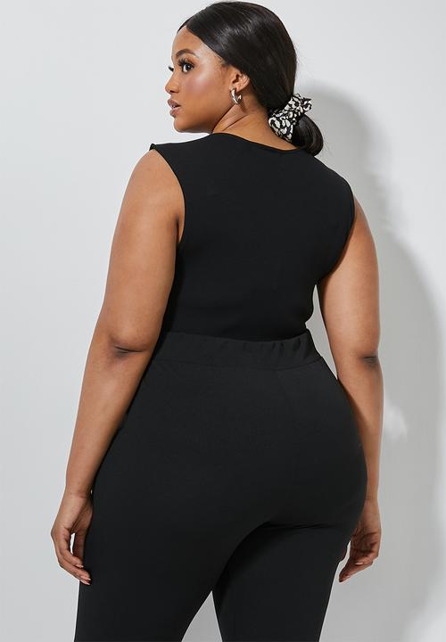 Superbalist - 2 pack high neck bodysuit - black & grey