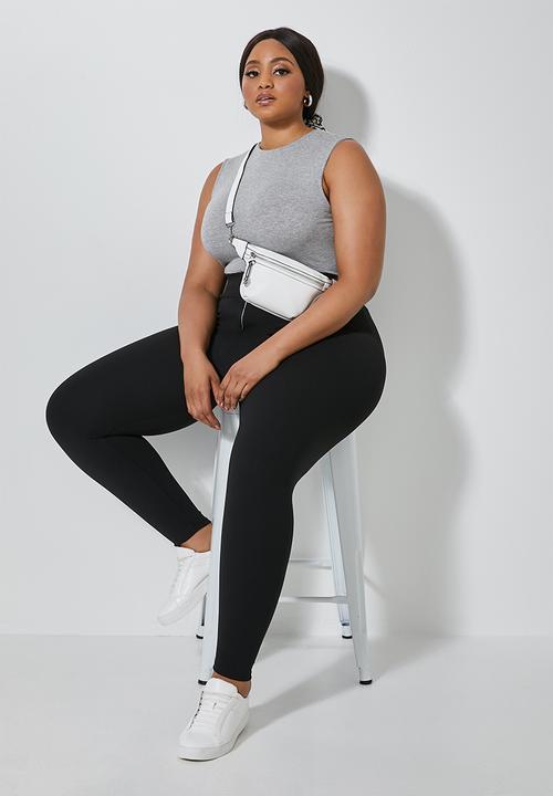 Superbalist - 2 pack high neck bodysuit - black & grey
