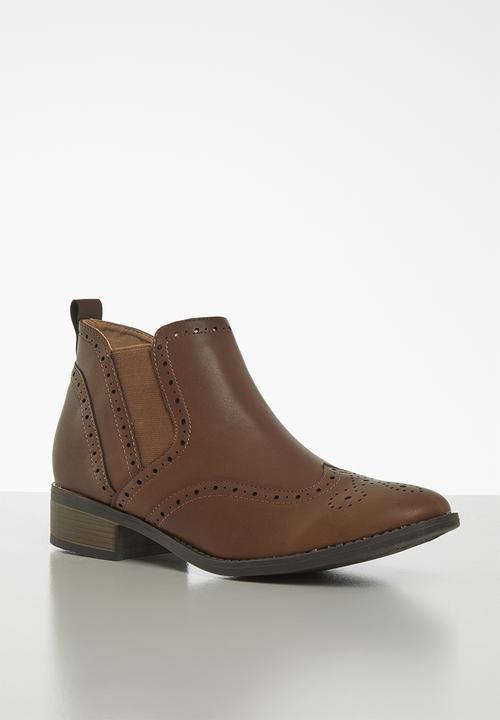 Jada - Decorative chelsea boot - brown