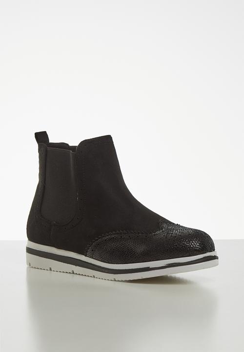 Jada - Flatform ankle boot - black