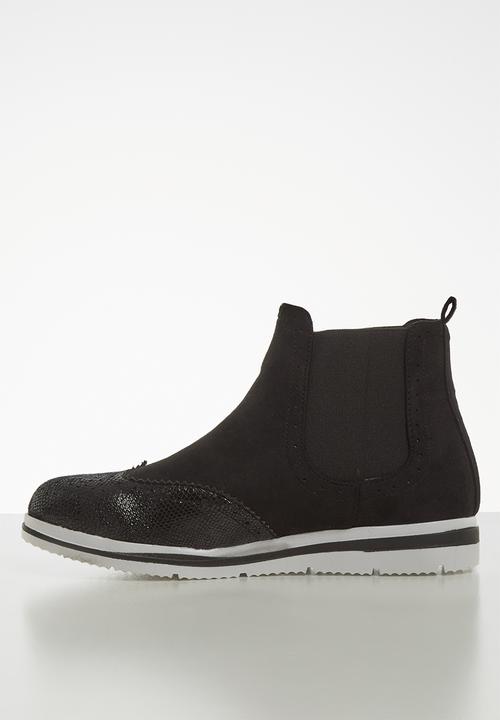Jada - Flatform ankle boot - black