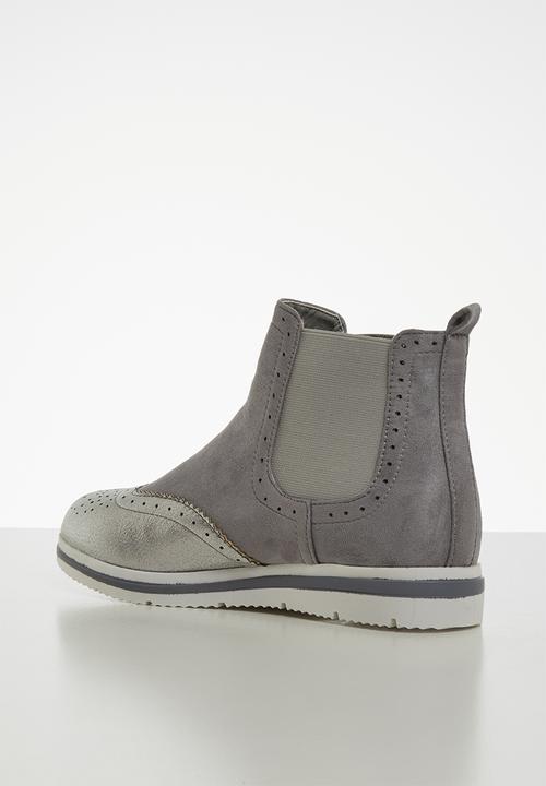 Jada - Flatform ankle boot - grey