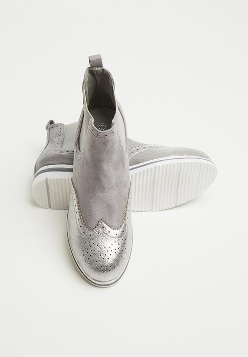 Jada - Flatform ankle boot - grey