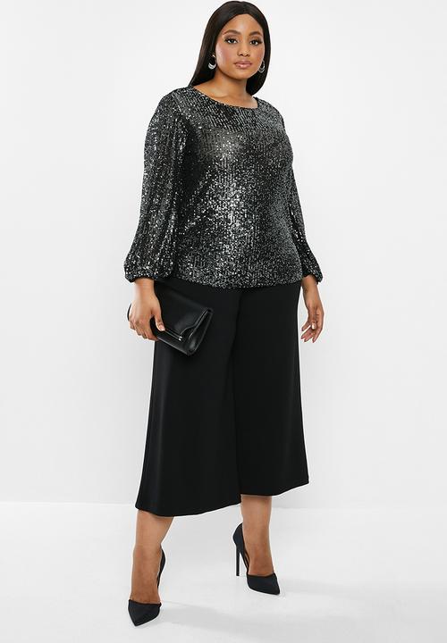 MILLA - Sequin blouse - black