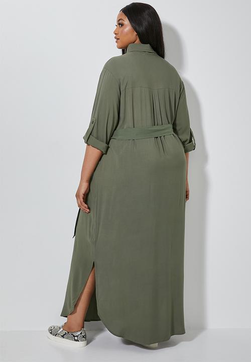 Superbalist - Maxi shirt dress - khaki 