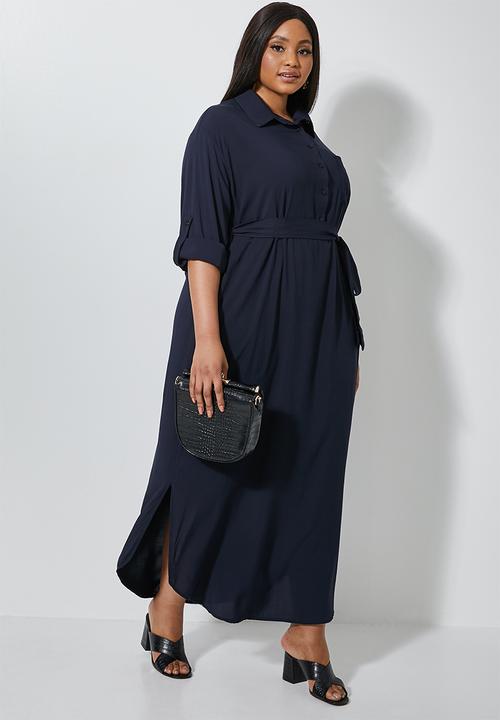 Superbalist - Maxi shirt dress - navy