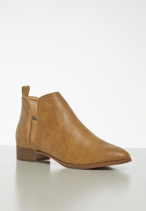Jada - Brush ankle boot - tan