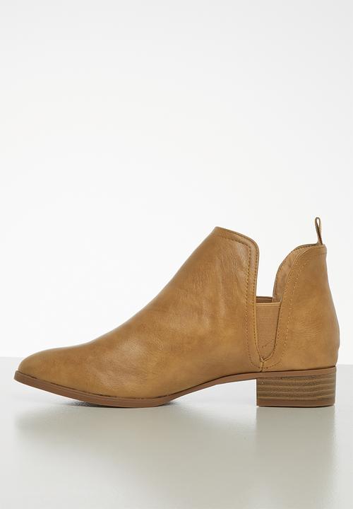 Jada - Brush ankle boot - tan