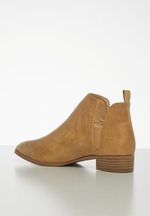 Jada - Brush ankle boot - tan