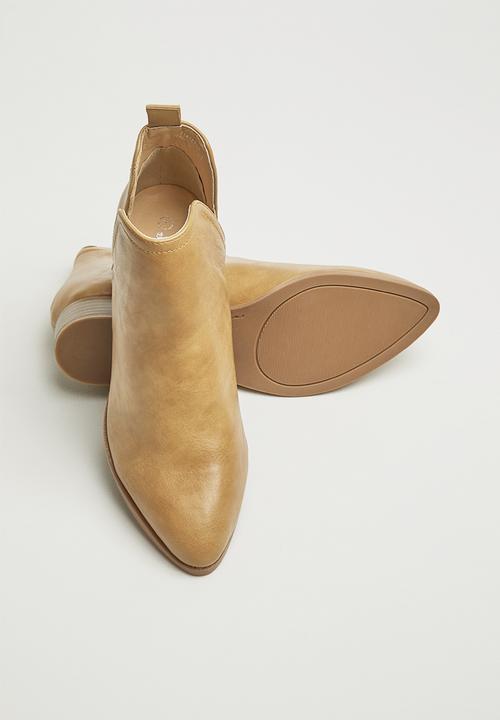 Jada - Brush ankle boot - tan