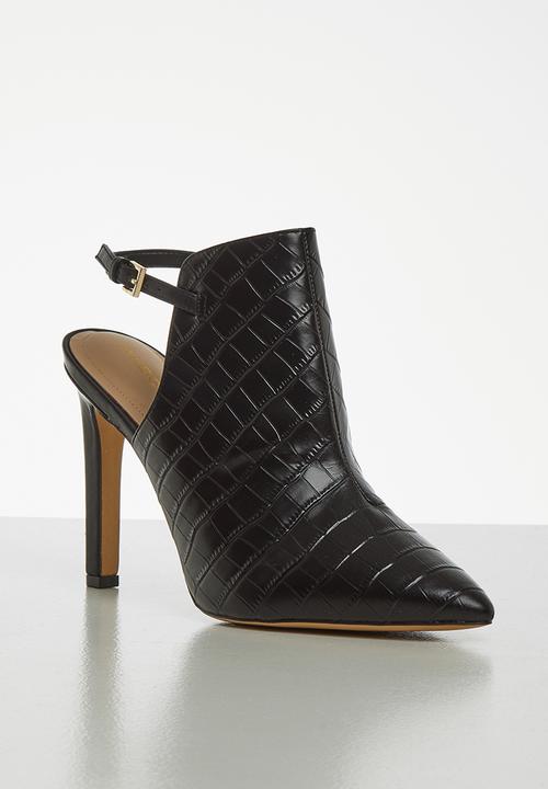 ALDO - Firleigh leather heel - black