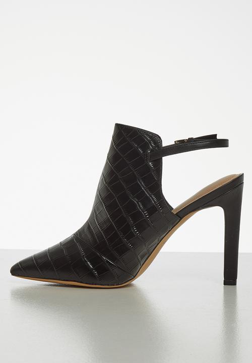 ALDO - Firleigh leather heel - black