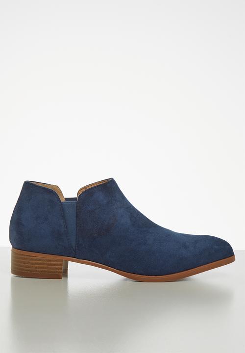 navy bootie