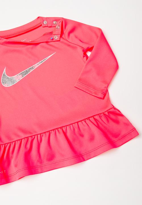 Nike - Nkg peplum tunic and leggings set - black & pink 