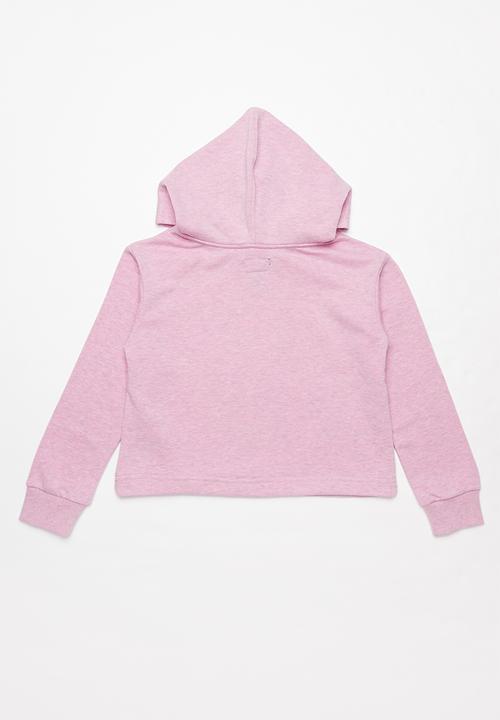 Converse - Converse overdye chuck patch hoodie - pink