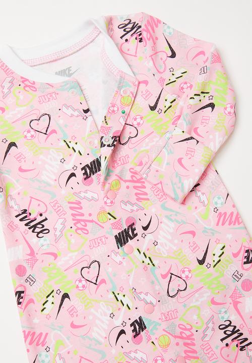 Nike - Scribble coverall and headband - pink