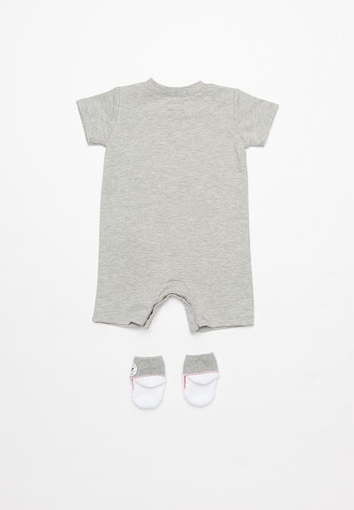 Converse - Converse lil chuck romper/sock set - grey