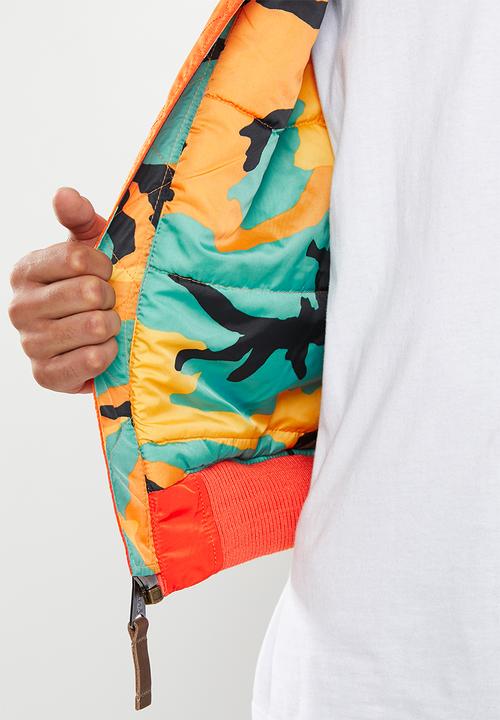 Alpha Industries - Ma-1 vf nasa camo - orange