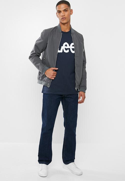 Lee  - Classic logo tee - navy 
