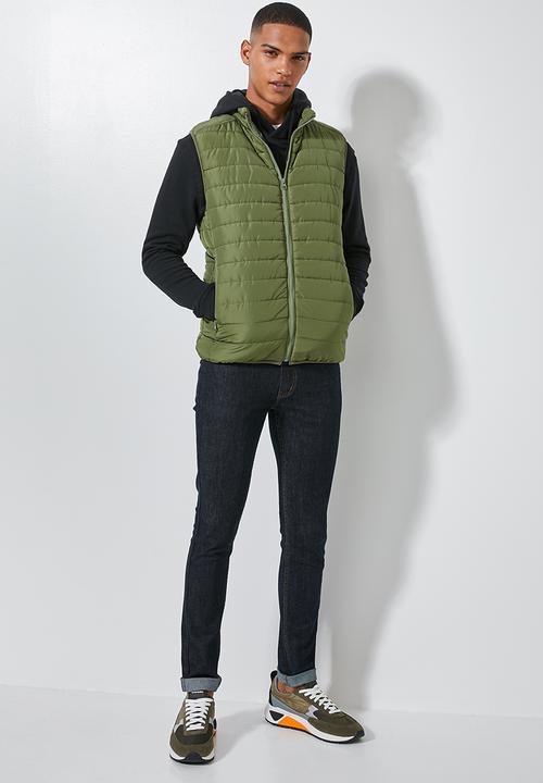 Superbalist - Lightweight sleeveless puffer jacket - green