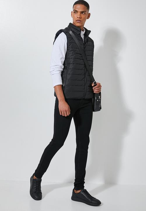 Superbalist - Lightweight sleeveless puffer jacket - black