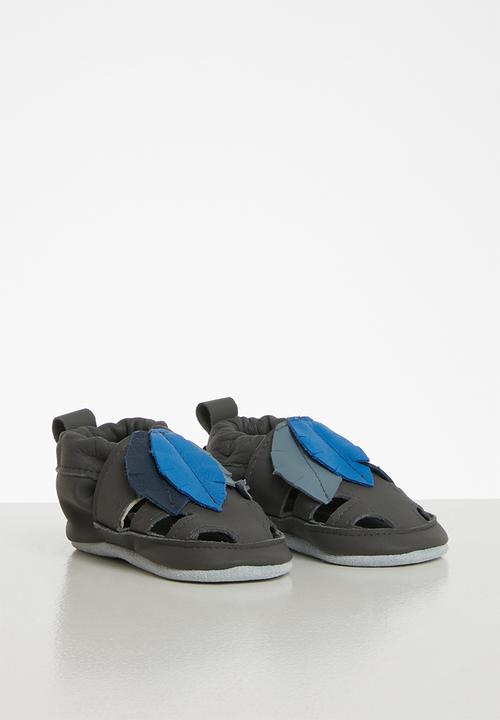 shooshoos - Feather leather slip-on - grey