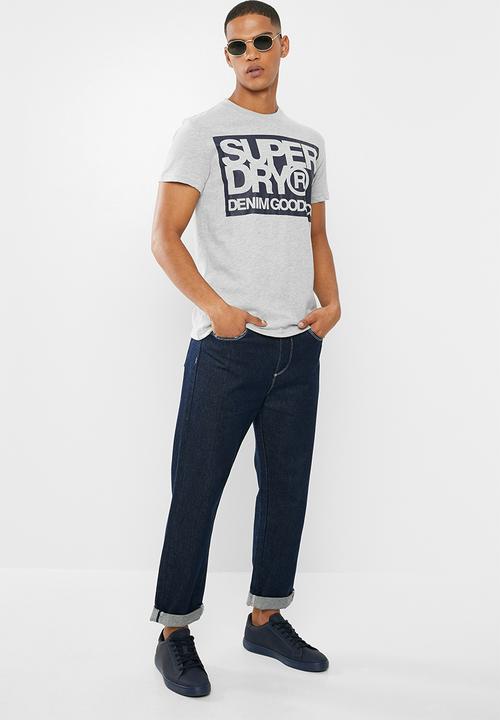 Superdry. - Denim goods co tee - grey