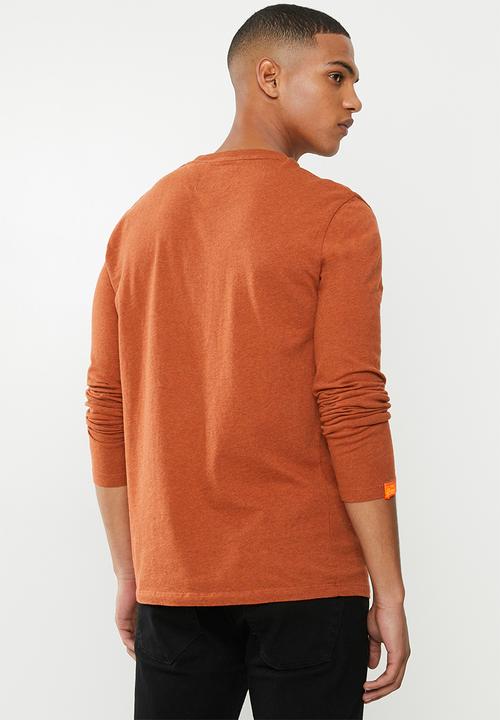 Superdry. - Orange label vintage embroidery top - orange