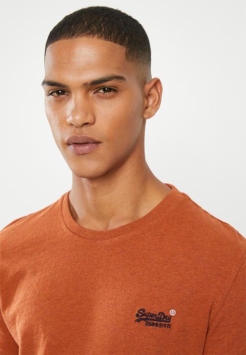 Superdry. - Orange label vintage embroidery top - orange