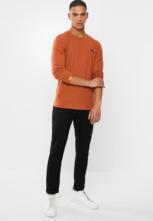 Superdry. - Orange label vintage embroidery top - orange