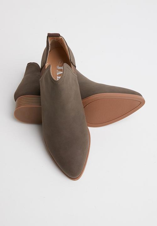 Jada - Brush nubuck ankle boot - brown