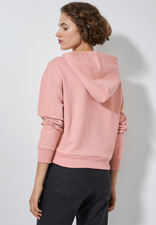 Superbalist - Crop hoodie - dusty pink