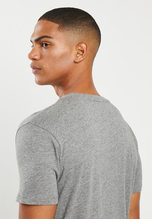 Replay - Center logo chest tee - grey