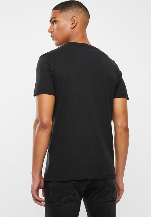 Replay - Center logo chest tee - black