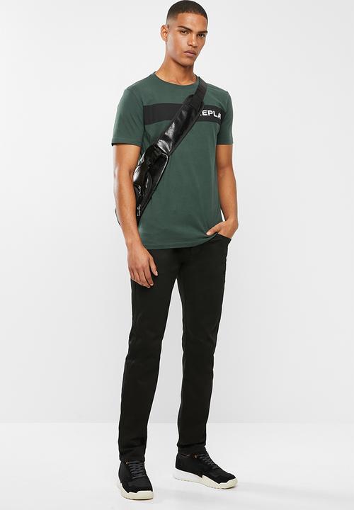 Replay - Side logo tee - teal