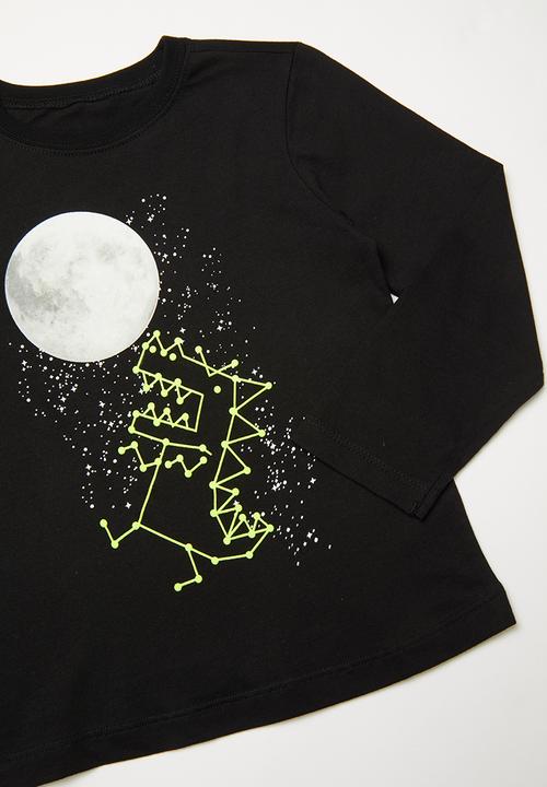 Pop Candy - Dino moon pj set - black